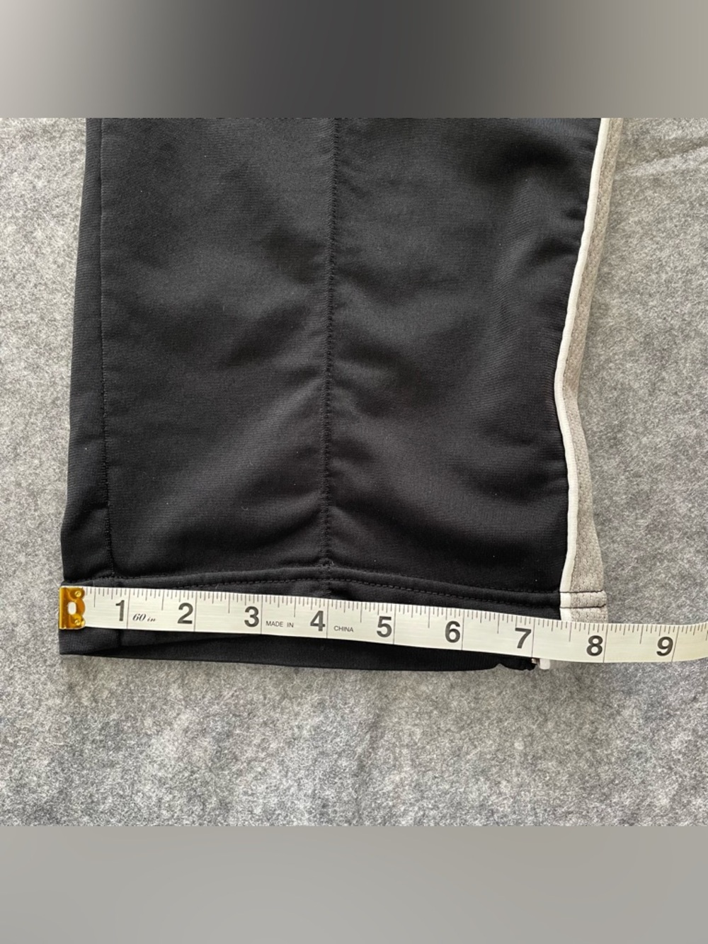 Vintage Nike Track Pants Mens L Black Fleece Lined Ankle Zip Athletic Y2K - Picture 13 of 16